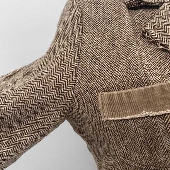 Princy By Jessica Simpson Brown Corduroy Blazer Jacket Medium - Picture 5 of 15